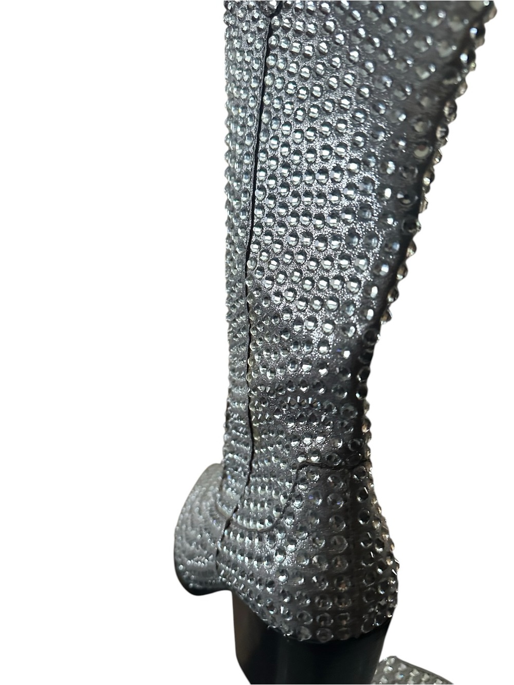 Blue by Betsey Johnson Randy Rhinestone Cowboy Boots 8 - Picture 5 of 14
